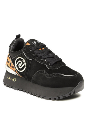 Liu Jo Сникърси Maxi Wonder 24 BF2103 PX194 Black/Leopa S1068 - Mera.bg