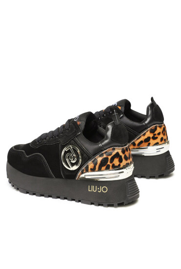 Liu Jo Сникърси Maxi Wonder 24 BF2103 PX194 Black/Leopa S1068 - Mera.bg