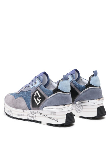 Liu Jo Сникърси Maxi Wonder BF3003 PX079 Denim 00737 - Mera.bg