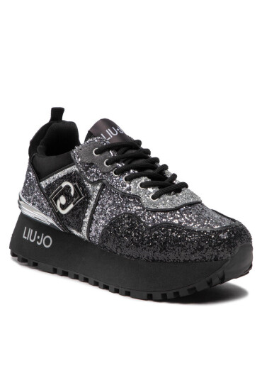 Liu Jo Сникърси Maxi Wonder Glitter 24 BF2103 TX007 Black 22222 - Mera.bg