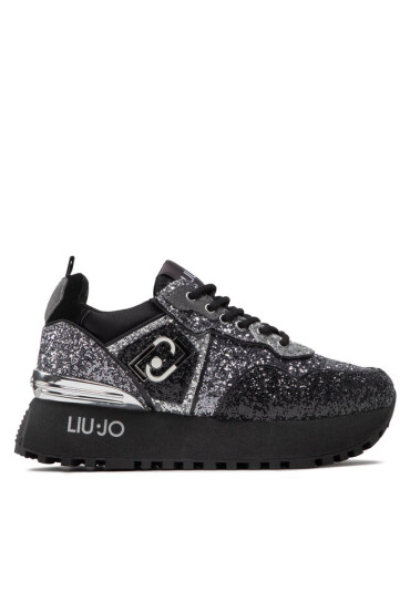 Liu Jo Сникърси Maxi Wonder Glitter 24 BF2103 TX007 Black 22222 - Mera.bg