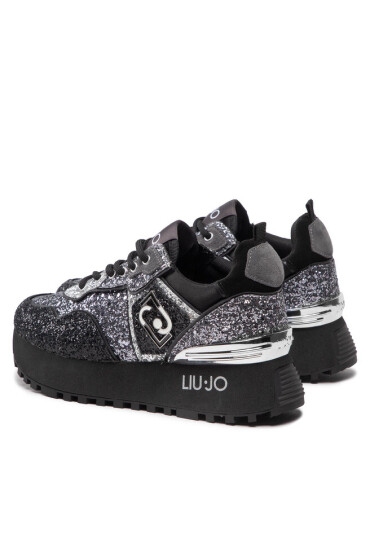 Liu Jo Сникърси Maxi Wonder Glitter 24 BF2103 TX007 Black 22222 - Mera.bg