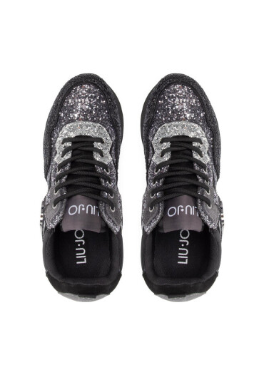 Liu Jo Сникърси Maxi Wonder Glitter 24 BF2103 TX007 Black 22222 - Mera.bg