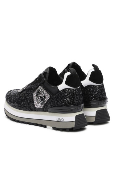 Liu Jo Сникърси Maxi Wonder Glitter 24 BF3013 TX007 Черен - Mera.bg