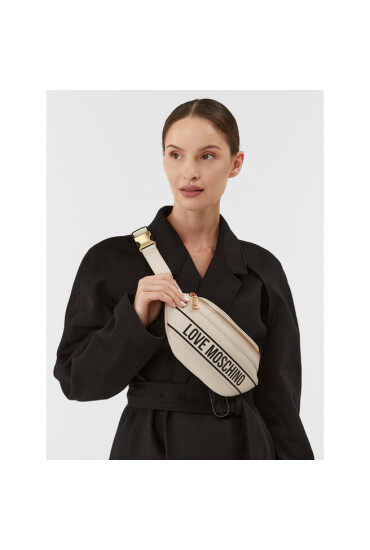 LOVE MOSCHINO Чанта за кръст JC4212PP0HKG111A Avorio/Print Logo Nero - Mera.bg