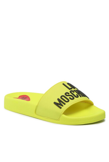 LOVE MOSCHINO Чехли JA28052G1GI13400 Fluo Giallo/Nero - Mera.bg