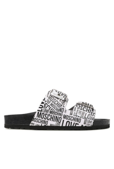 LOVE MOSCHINO Чехли JA28073G1EIJ010A Bia/Ner - Mera.bg