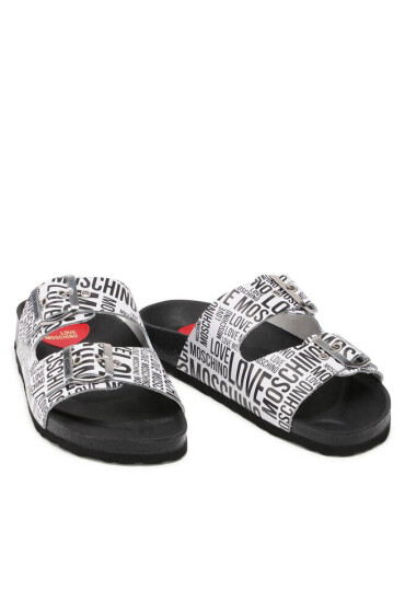 LOVE MOSCHINO Чехли JA28073G1EIJ010A Bia/Ner - Mera.bg