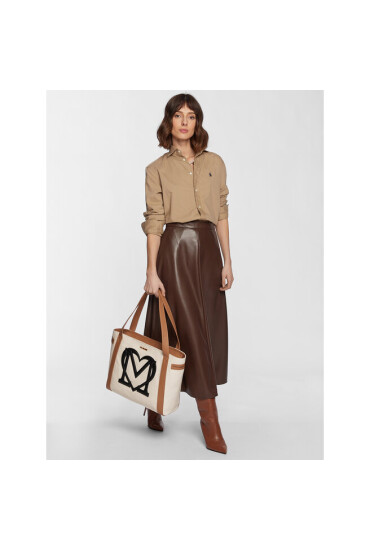 LOVE MOSCHINO Дамска чанта JC4056PP1GLH110B Naturale/Nero - Mera.bg