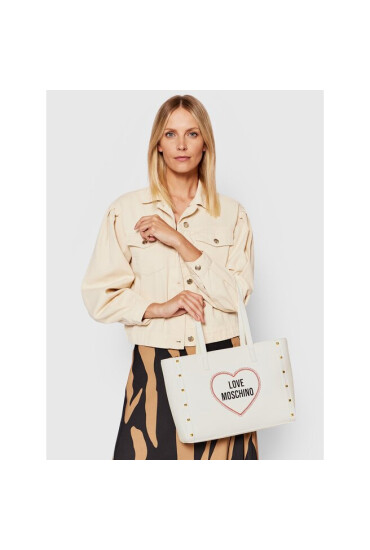 LOVE MOSCHINO Дамска чанта JC4368PP0EKG0100 Bianco - Mera.bg