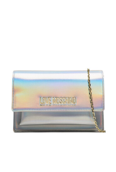 LOVE MOSCHINO Дамска чанта JC4095PP1HLS0902 Argento Lminato - Mera.bg