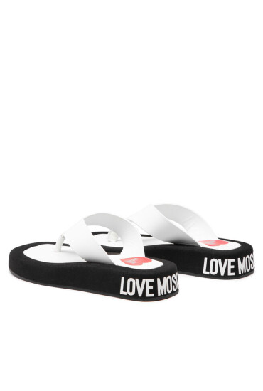 LOVE MOSCHINO Джапанки JA28253G0EIE110A Бял - Mera.bg
