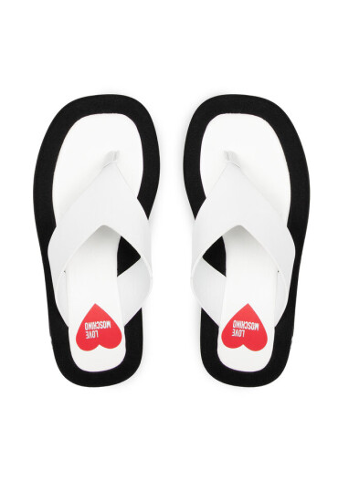 LOVE MOSCHINO Джапанки JA28253G0EIE110A Бял - Mera.bg
