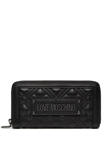 LOVE MOSCHINO Голям дамски портфейл JC5600PP0ILA000A Черен - Mera.bg