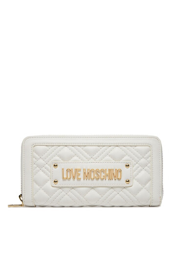 LOVE MOSCHINO Голям дамски портфейл JC5600PP0ILA0100 Бял - Mera.bg