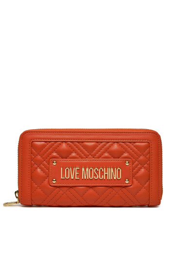 LOVE MOSCHINO Голям дамски портфейл JC5600PP0ILA0459 Оранжев - Mera.bg