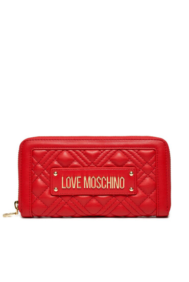 LOVE MOSCHINO Голям дамски портфейл JC5600PP0ILA0500 Червен - Mera.bg