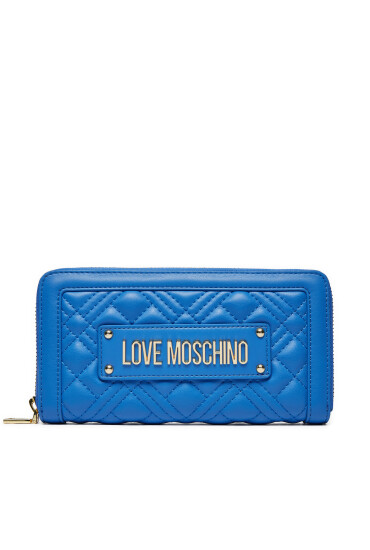 LOVE MOSCHINO Голям дамски портфейл JC5600PP0ILA0715 Син - Mera.bg