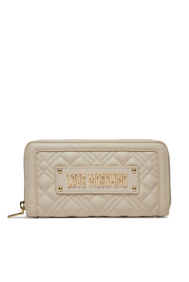 LOVE MOSCHINO Голям дамски портфейл JC5600PP1ILA0110 Бежов - Mera.bg