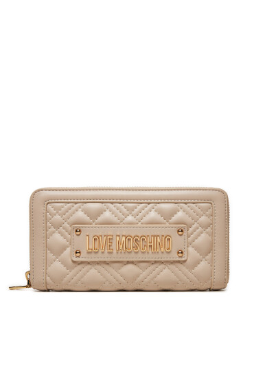 LOVE MOSCHINO Голям дамски портфейл JC5600PP1LLA0110 Екрю - Mera.bg
