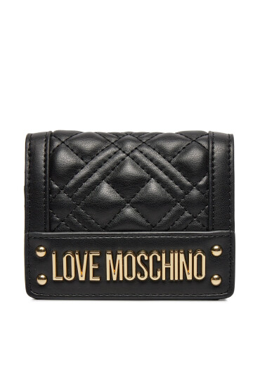 LOVE MOSCHINO Голям дамски портфейл JC5601PP0ILA0000 Черен - Mera.bg