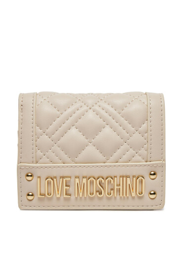 LOVE MOSCHINO Голям дамски портфейл JC5601PP0ILA0110 Бежов - Mera.bg