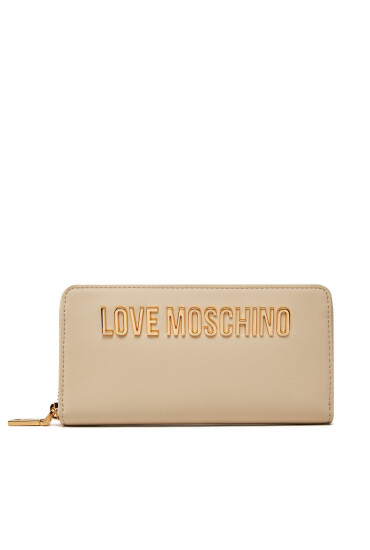 LOVE MOSCHINO Голям дамски портфейл JC5611PP1MKD0110 Бежов - Mera.bg