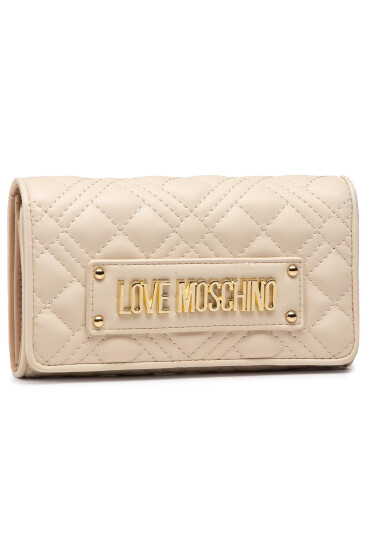 LOVE MOSCHINO Голям дамски портфейл JC5630PP0CKA0110 Бежов - Mera.bg