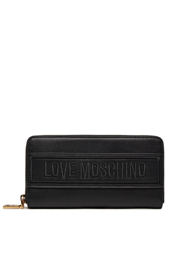LOVE MOSCHINO Голям дамски портфейл JC5640PP0IKG100A Черен - Mera.bg