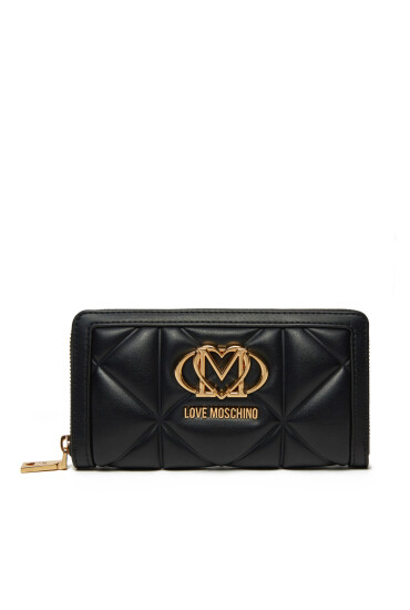 LOVE MOSCHINO Голям дамски портфейл JC5644PP1MLC0000 Черен - Mera.bg