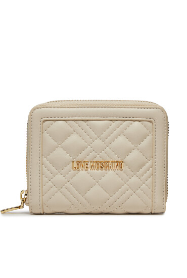 LOVE MOSCHINO Голям дамски портфейл JC5710PP1ILA0110 Екрю - Mera.bg