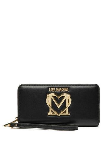 LOVE MOSCHINO Голям дамски портфейл JC5712PP0LKC0000 Черен - Mera.bg