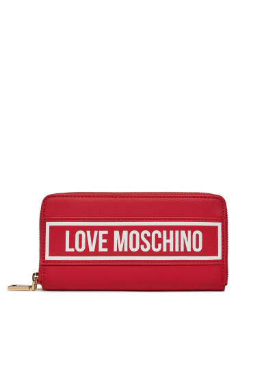 LOVE MOSCHINO Голям дамски портфейл JC5719PP0HKG150A Rosso/Bianco - Mera.bg