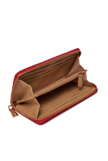 LOVE MOSCHINO Голям дамски портфейл JC5719PP0HKG150A Rosso/Bianco - Mera.bg