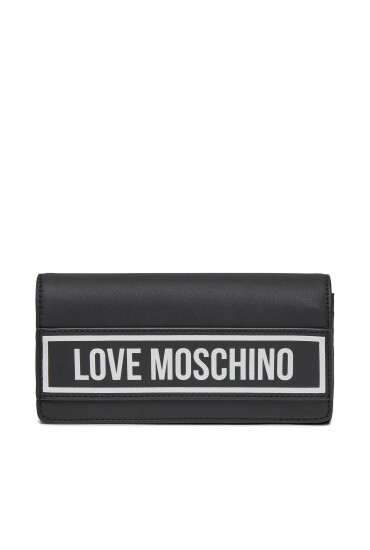 LOVE MOSCHINO Голям дамски портфейл JC5720PP0HKG100A Nero/Bianco - Mera.bg