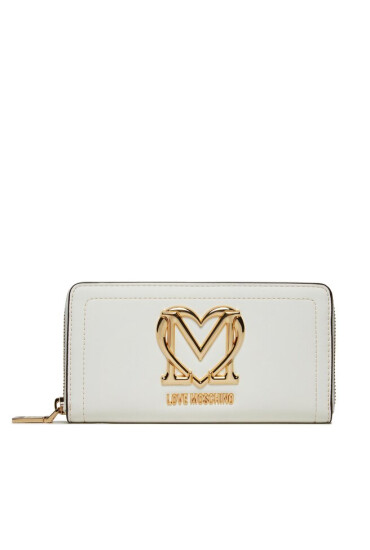 LOVE MOSCHINO Голям дамски портфейл JC5721PP0HKG0120 Offwhite - Mera.bg