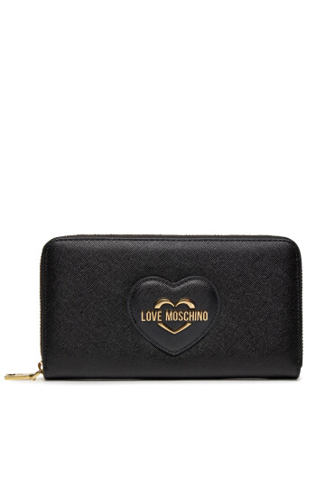 LOVE MOSCHINO Голям дамски портфейл JC5730PP0IKL0000 Черен - Mera.bg