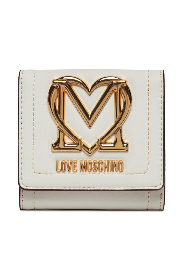 LOVE MOSCHINO Калъф за кредитни карти JC5723PP0HKG0120 Offwhite - Mera.bg