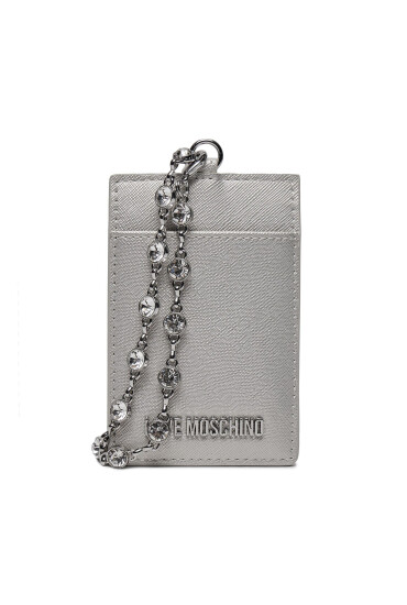 LOVE MOSCHINO Калъф за кредитни карти JC5853PP4IK2390B Сребрист - Mera.bg