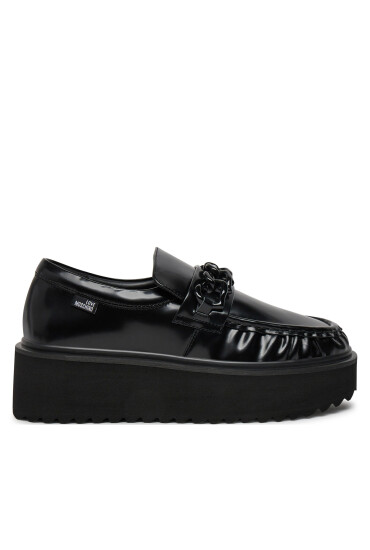 LOVE MOSCHINO лоуфъри с дебела подметка JA10446I0LJD0000 Черен - Mera.bg