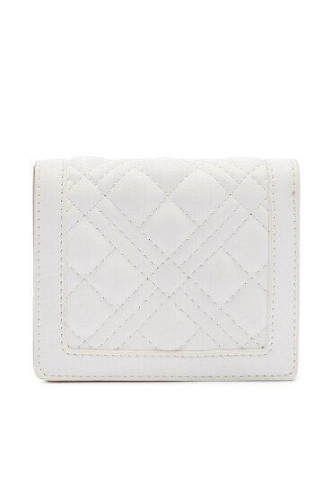 LOVE MOSCHINO Малък дамски портфейл JC5601PP0HLA0120 Бял - Mera.bg