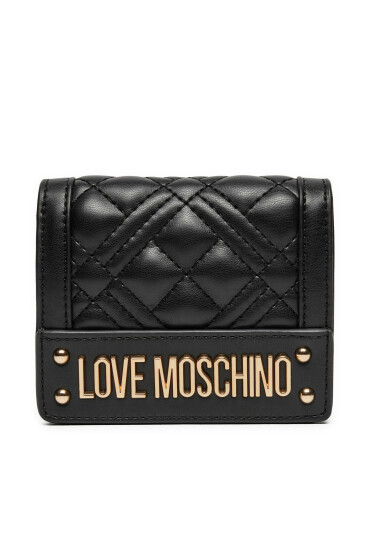 LOVE MOSCHINO Малък дамски портфейл JC5601PP0LLA0000 Черен - Mera.bg
