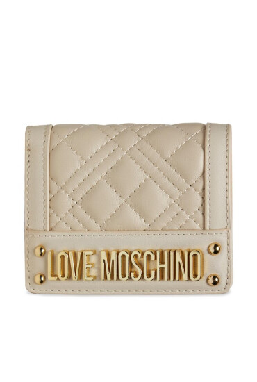 LOVE MOSCHINO Малък дамски портфейл JC5601PP1HLA0110 Avorio - Mera.bg