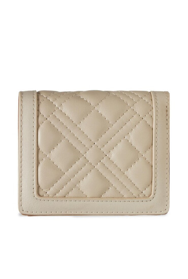 LOVE MOSCHINO Малък дамски портфейл JC5601PP1HLA0110 Avorio - Mera.bg