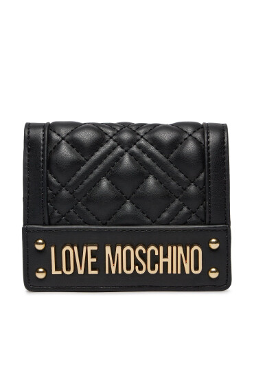 LOVE MOSCHINO Малък дамски портфейл JC5601PP1ILA0000 Nero - Mera.bg