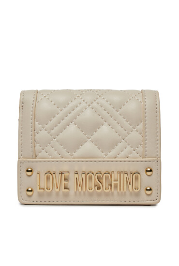 LOVE MOSCHINO Малък дамски портфейл JC5601PP1ILA0110 Бежов - Mera.bg