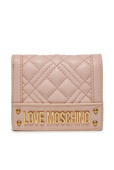 LOVE MOSCHINO Малък дамски портфейл JC5601PP1ILA0601 Розов - Mera.bg