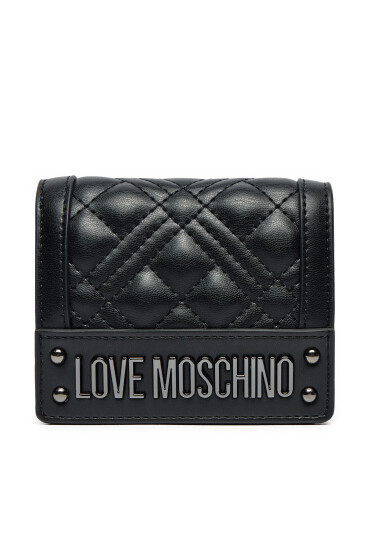 LOVE MOSCHINO Малък дамски портфейл JC5601PP1LLA000A Черен - Mera.bg