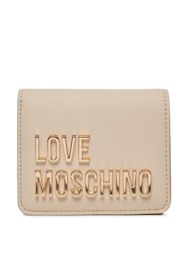 LOVE MOSCHINO Малък дамски портфейл JC5612PP1IKD0110 Бежов - Mera.bg