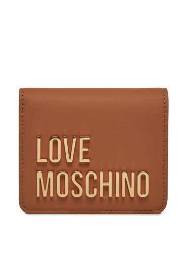 LOVE MOSCHINO Малък дамски портфейл JC5612PP1IKD0201 Кафяв - Mera.bg